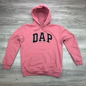 GAP x Dapper Dan DAP Rose Pink Limited Edition Hoodie Sweatshirt Mens Size Small